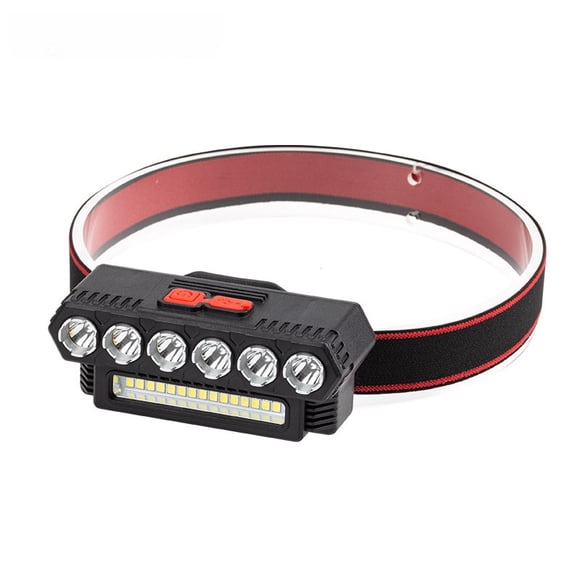 Night fishing headlamp outdoor strong light multiple LED head-mounted USB charging headlamp portable lighting flashlight