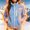 Light Blue, variant on Women's Fleece Lined Zip Up Hooded Jacket with Stand Collar and Chest Pocket - Warm Winter Coat for Outdoor Adventure, Commuting, or Weekend Getaways