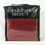 Designers' Select™ Satin Diamond 63-Inch Rod Pocket/Back Tab Window Curtain Panel in Red