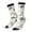 2 Black-1, variant on Vintage Palm Trees Pattern Sport Socks for Women and Men Crew Socks Sporty Calf Socks Casual Socks