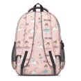 thumbnail image 3 of Princess and Fairy White Pattern Backpack for School, Cute School Bag with Adjustable Shoulder Straps and Padded Back, 16.9"x12.6"x5.9", 3 of 5