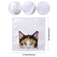 thumbnail image 3 of WIRESTER 2pcs Living Fashions Kitchen Towels for Washing Dishes for Bath Kitchen Hand Towel, Drying Dishes Kitchen Wash - Animal Calico Kitten Cat & Bi-Color White Orange Tabby Kitten Cat, 3 of 6