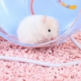 thumbnail image 2 of Large Silent Hamster Exercise Wheel with Stand Blue Plastic Small Pet Running Toy, 2 of 8