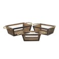 thumbnail image 1 of Juego de 3 Cajas de Almacenamiento de Madera y Alambre al Estilo Basket Cheung, 1 of 7