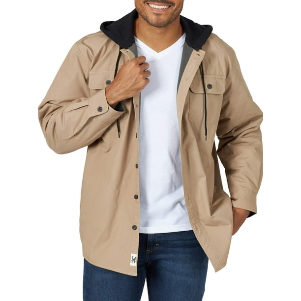 Wrangler - Wrangler Men's Fleece Lined Shirt Jacket - Walmart.com ...