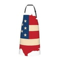 thumbnail image 2 of Bingfone American Flag Map Apron Gifts For Men, Women Professional Grade Chef Apron for Kitchen,BBQ & Grill, 2 of 8