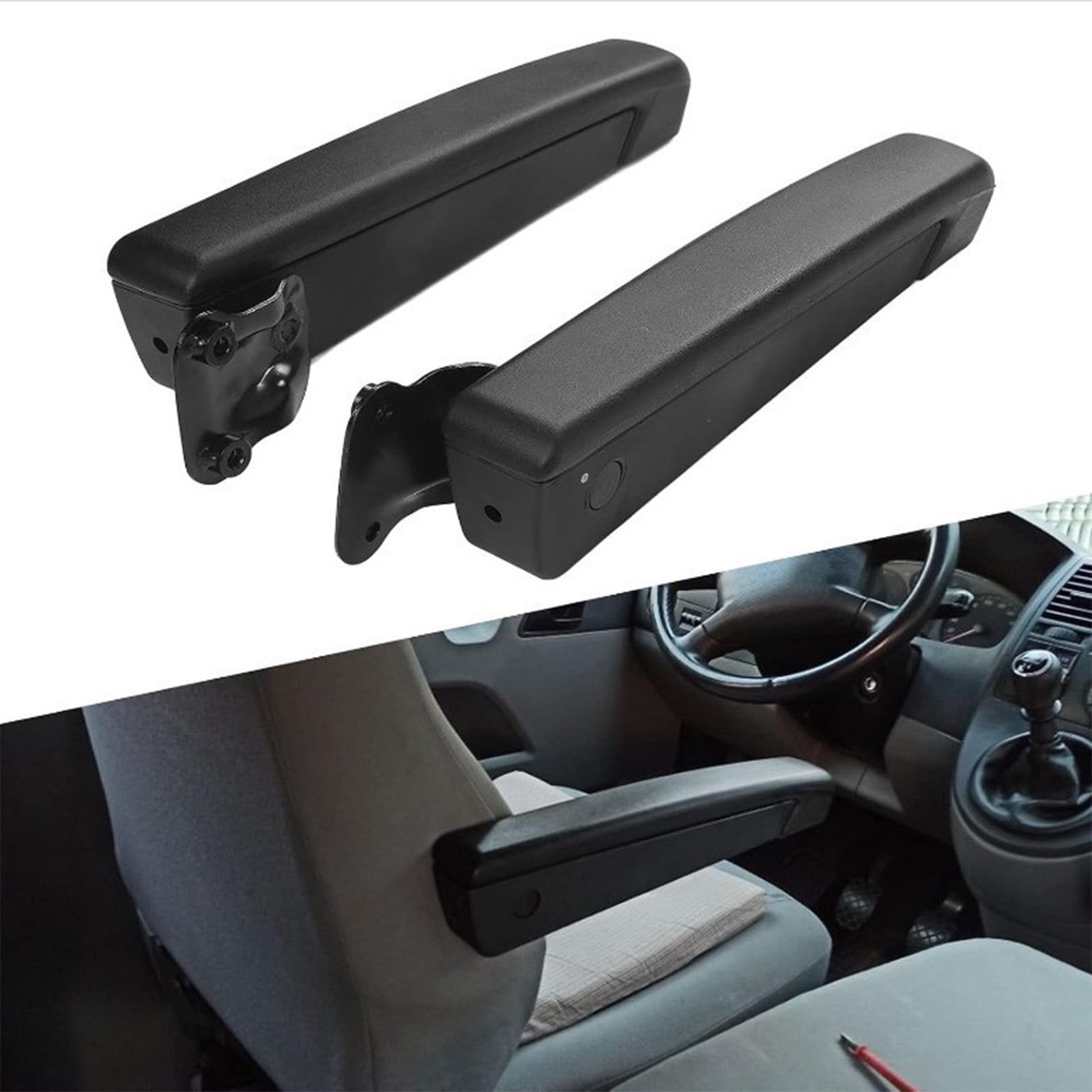 Adjustable Turning Vehicle Armrest 90° Angled Comfort Support Left Side Installation For Camping Car Truck Boat