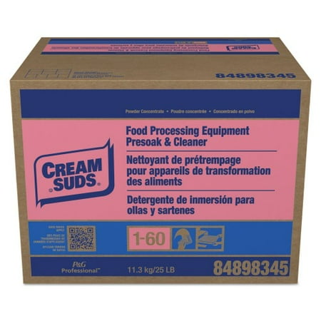 

Cream Suds Manual Pot and Pan Presoak and Detergent with Phosphate Baby Powder Scent Powder 25 lb Box (43611)