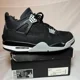 thumbnail image 1 of Ni - ke Size 10.5 - Ni - ke Air Jordan 4 Retro SE Black Canvas Men's Shoes - DH7138 006, 1 of 5