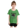 thumbnail image 1 of Chemises pour Fillettes Mode Enfant Douce Imprimée Col Rond Manches Courtes Été Décontracté Tops Amples Filles Tops Vert 4 Ans-6 Ans, 1 of 5