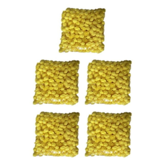Wweixi 500piece DIY Bag Organize And Store Crafting Supplies With Convenient yellow 5Set