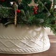 thumbnail image 1 of Collar de árbol de Navidad Treory, tejido en crema artificial, 1 of 6