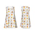 thumbnail image 3 of Bixox Robe Sans Manches Imprimée pour Femmes avec Poches, Robe Décontractée Longueur Genou pour l'Été-TG, 3 of 7