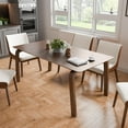 thumbnail image 5 of Furniture of America Erik 71" Rectangle Indoor Dining Table, Walnut, 5 of 12
