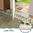 thumbnail image 6 of FairOnly Modern Machine Washable Low Pile Area Rug Framed Floral Non Slip Floor Cover for Living Room Dinning Room Kitchen,Dark Camel, 6 of 7