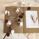 thumbnail image 5 of Tallos de algodón para decoración rústica, 3 piezas de 68 cm de flores artificiales de aspecto natural, flores secas hechas a mano para jarrones, ramas decorativas con bolas de algodón 100 % reales, 5 of 5