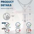 thumbnail image 5 of VNOX 2 Pcs Crucifix Cross Necklace for Men, Layered Stainless Steel Pendant Rope Chain, Silver Crucifix Necklace, Jesus Cross Necklaces Religious Gifts for Men, 5 of 7