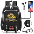 thumbnail image 1 of Jurassic World Dominion Cartoon Backpack Usb Charging | High-quality Children's School Book Bag For Boys And Girls | Mochila Travel Bagpack, 1 of 1