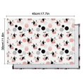 thumbnail image 5 of White Cow Head Dot Pattern Summer Placemats Table Placemats Set Of 6-Linen Kitchen Washable Placemats Table Mats 11.8"x17.7" Non-Slip Heat Resistant, 5 of 5