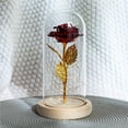 thumbnail image 4 of Wosthever Cúpula de rosas artificiales, ceremonia de compromiso portátil, fiesta, flor de simulación brillante de Metal con hojas, decoración Kits de decoración para fiestas Rosa Púrpura Cálida, 4 of 6