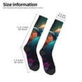 thumbnail image 2 of Logiee Colorful Flower Bird Print Gift Stocking Stuffers,Adult Stockings,Novelty Socks,Funny Socks Birthday Running Walking Sleeping, 2 of 6