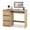 Natural, variant on Costway Computer Desk with Built-in Charging Station USB & Type-C Ports Keyboard Tray & 3 Drawers White