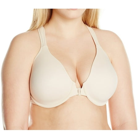 Leading Lady Full Figure Front Closure Racer Back Underwire Bra - (Best T Shirt Bras Full Figure)