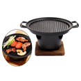 thumbnail image 3 of koolsoo barbecue Personne Sans Fumée Antiadhésif Portable Four Triangulaire Gril Rôtissage Rayures, 3 of 9