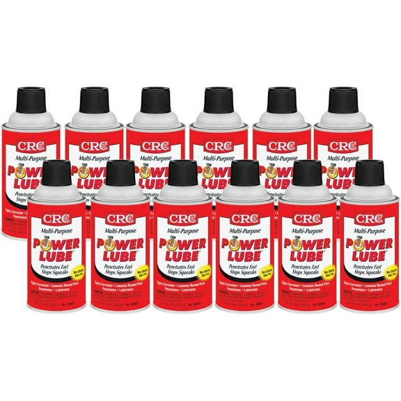 CRC05005 Power Lube Multi-Purpose Lubricant, 9 oz Can, 12 Per Pack
