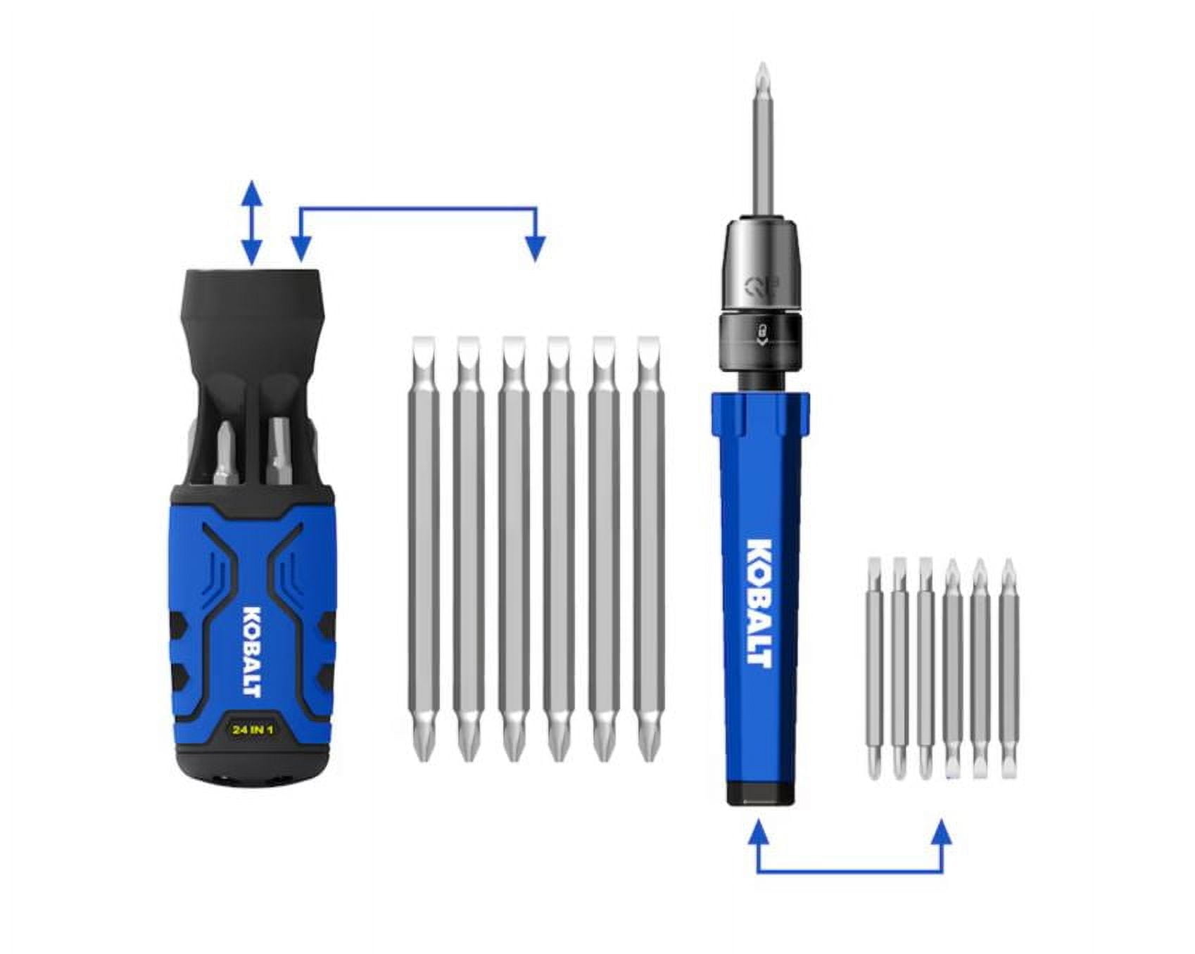 Kobalt QL3 24-in-1 Screwdriver w/Precision Multi-bit Combination Tip Screwdriver Set