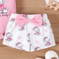 thumbnail image 3 of Baby Girl Clothes Outfit Elephant Print Outfit Ruffle Romper and Short Pants Clothing Sets for Summer Newborn Infant Baby Girls 0 3 6 9 12 18 Months, 3 of 6