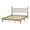 Natural, variant on Gzxs Retro End of Bed Bench for Bedroom, Wooden Entryway Ottoman Shoe Changing Footstool with Armrests, 47.3"L x 14.5"W x 25.5"H, Walnut
