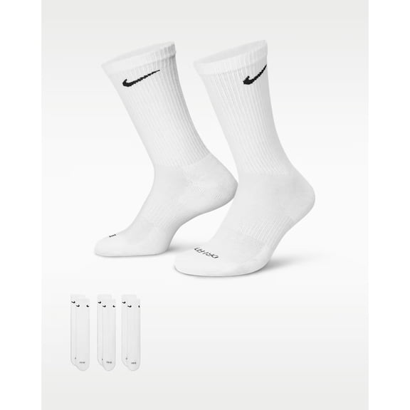 Nike Everyday Plus Cushioned Training Crew Socks (3 Pairs)