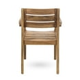 thumbnail image 3 of GDF Studio Stanford Outdoor Acacia Wood Expandable 8 Seater Dining Set, Teak, 3 of 11