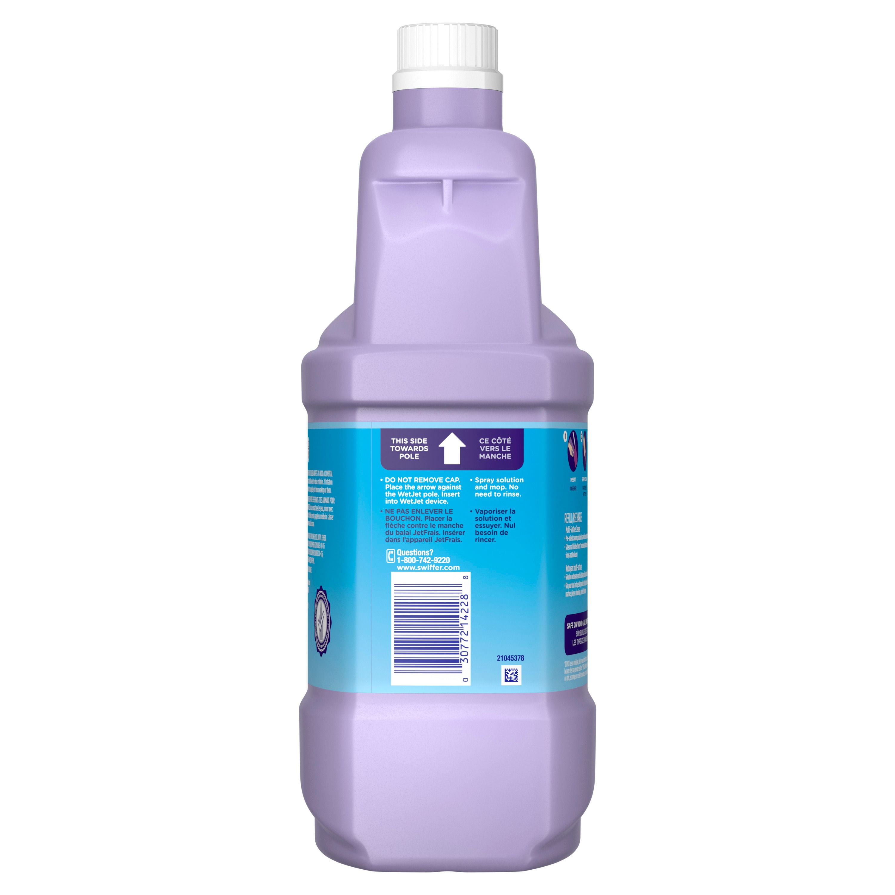 WetJet Multi-Purpose Floor and Hardwood Liquid Cleaner Solution Refill, Open Window Fresh Scent, 1.25 Litres