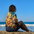 thumbnail image 3 of Sunflower Beach Towel Microfiber Beach Towels Sand Free Quick Dry Lightweight Travel Towels, 3 of 7