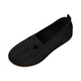 thumbnail image 2 of Miluxas Knit Flats for Women Round Toe Casual Flat Shoes Soft Comfort Lightweight Walking office Mary Jane Shoes Black 9.5(43), 2 of 8