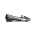 thumbnail image 2 of Kensie Girl Little Kids Ballerinas Flats , Silver Met, 4, 2 of 8