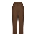 thumbnail image 5 of vigerkar Plus Size Baggy Sweatpants for Women with Pockets Warm Wide Leg Lounge Long Joggers Pants (Brown, XXL), 5 of 9