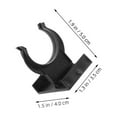 thumbnail image 2 of unbranded 15Jgo Clips Plintos Plásticos Ajustables Para Muebles De Cocina Con Protector Negro Antideslizante, 2 of 8