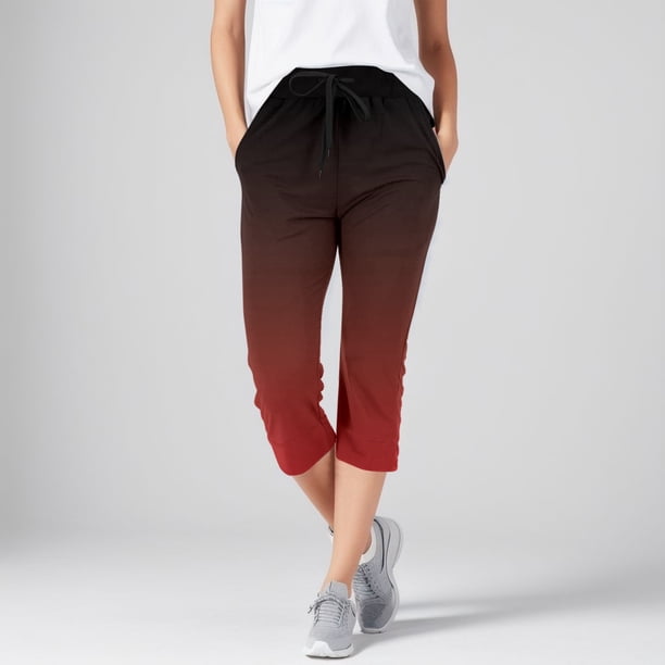 WILLBEST Pantalones Casuales para Mujer, con Bolsillos Lisos, Cintura Elástica y Largo Medio para Uso Diario. Extra Grande