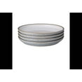 thumbnail image 2 of Denby Studio Craft Grey/White 4 Piece Medium Coupe Plate Set Gray, 2 of 6