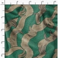 thumbnail image 2 of Soimoi Cotton Cambric Green Fabric By the Yard - 42 Inch Wide - African Tribal Material - Artistic and Modern Patterns for Various Uses Printed Fabric, 2 of 6