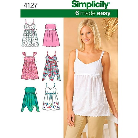 Simplicity Pattern Misses' Tops, (6, 8, 10, 12, 14) - Walmart.com