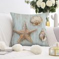 thumbnail image 3 of Beach Bliss for Your Home: Set of 2 Nautical Coastal 20x20 inch Throw Pillows with Ocean Coral, Seashell, Starfish Design., 3 of 7