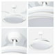 thumbnail image 4 of Ventilador De Techo Retráctil 42" estilo spring, Luz LED, Blanco Mate, 6 Velocidades, 4 of 5