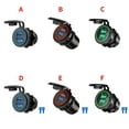thumbnail image 4 of Car Charger Dual USB QC3.0 Motorbike Charger 12-24V LED Portable Charging Adapter  Red Light without Cable, 4 of 10