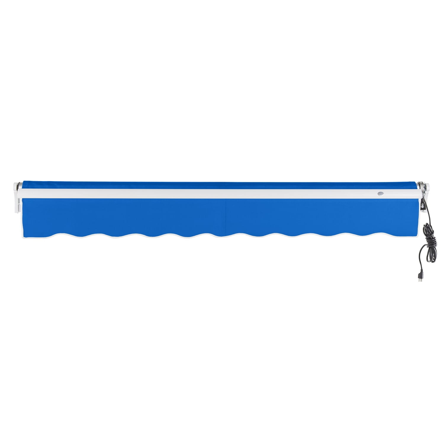 Awntech 12' x 10' Maui Right Motor Right Motorized Patio Retractable Awning, Bright Blue