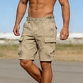thumbnail image 4 of Men's Cargo Shorts Multi-Pocket Quick Dry Outdoor Utility Shorts Summer Casual Lightweight Regular Fit Short Pants with Pockets & Belt Loops, 4 of 9