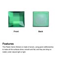 thumbnail image 4 of Acrylic Flat Back Rhinestones Square Artificial Gemstone for Crafts Jewelry Making Deep Green, 4 of 5